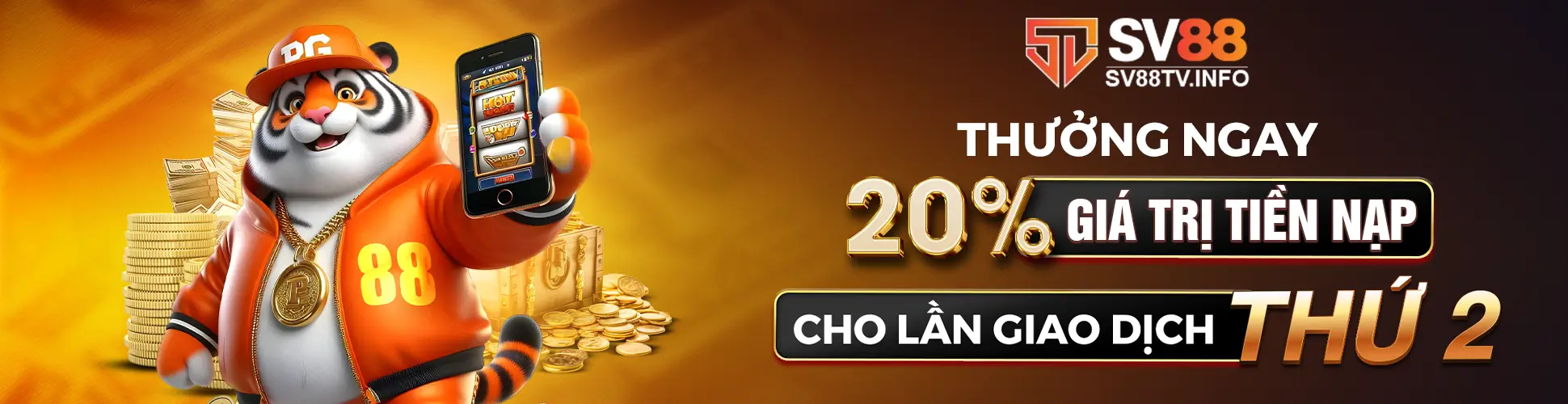 thưởng nạp lần 2 sv88